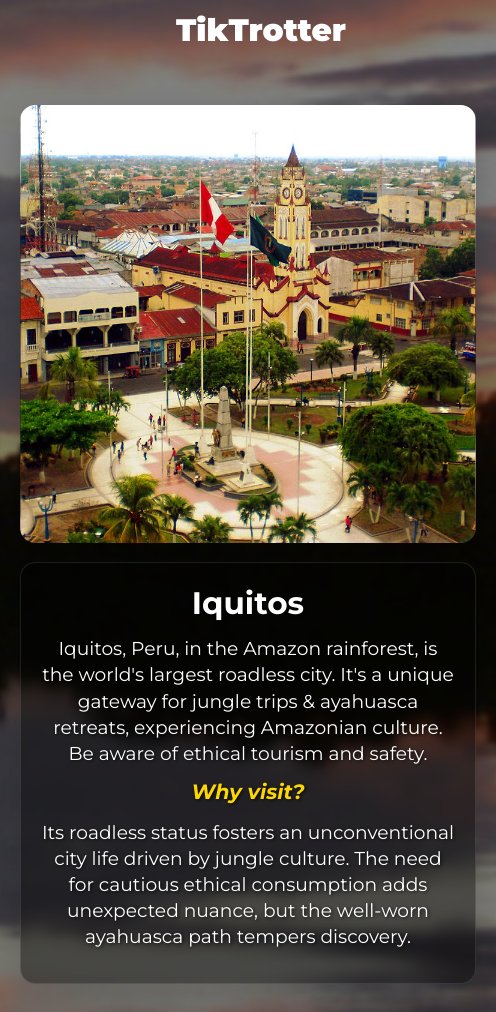 The world's largest roadless city